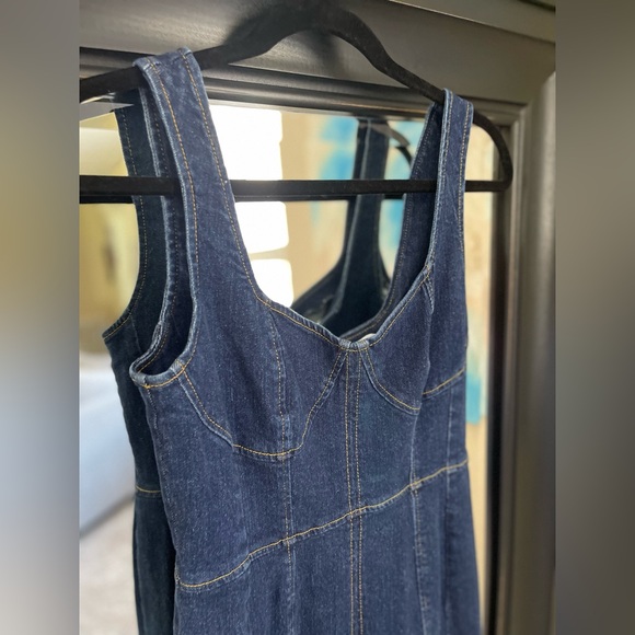 Jason Wu Collective X RTR Collab Denim Midi Dress Size 10 - Picture 4 of 10
